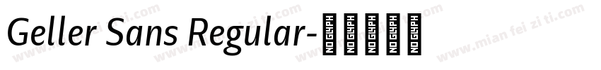 Geller Sans Regular字体转换